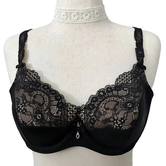 Curvy Couture NWOT Balconette Bra Women 40C - Picture 1 of 11
